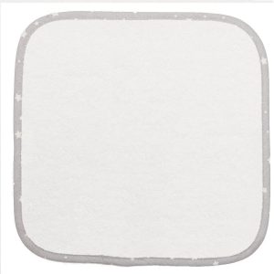 ΛΑΒΕΤΕΣ ΩΜΟΥ bebe  05 30Χ30 ΛΕΥΚΟ/ΓΚΡΙ Cotton 100% - Image 1