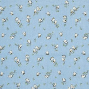 ΠΑΝΑ ΦΑΝΕΛΑ bebe Birds 14 80Χ80 Sky blue Flannel cotton 100% - Image 1