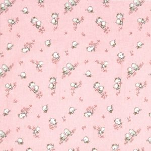 ΠΑΝΑ ΦΑΝΕΛΑ bebe Birds 15 80Χ80 Pink Flannel cotton 100% - Image 1