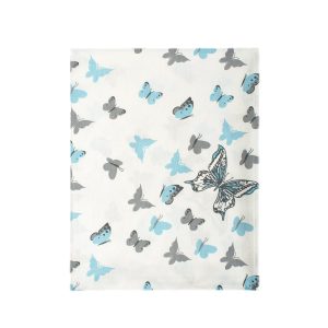 ΠΑΝΑ ΧΑΣΕΣ bebe Butterfly 56 80Χ80 Sky blue Cotton 100% - Image 1