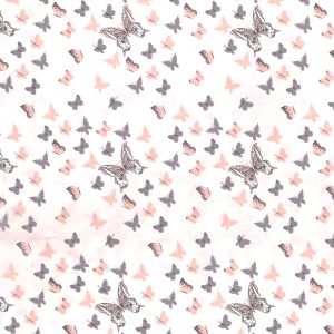 ΠΑΝΑ ΧΑΣΕΣ bebe Butterfly 61 80X80 Coral Cotton 100% - Image 1