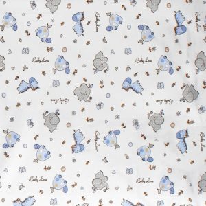ΠΑΝΑ ΧΑΣΕΣ bebe Elephant 174 80Χ80 Blue Cotton 100% - Image 1