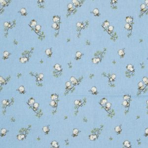ΣΕΝΤΟΝΑΚΙ ΛΙΚΝΟΥ bebe Birds 14 80Χ110 Sky blue Flannel cotton 100% - Image 1