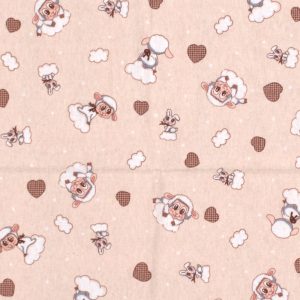 ΣΕΝΤΟΝΑΚΙ ΛΙΚΝΟΥ bebe Προβατάκι 07 80Χ110 Beige Flannel cotton 100% - Image 1