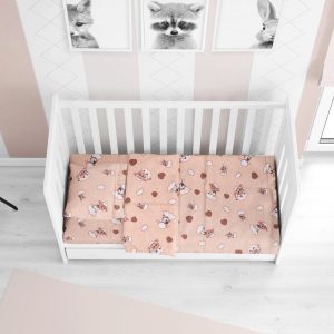 ΣΕΝΤΟΝΙΑ ΕΜΠΡΙΜΕ ΣΕΤ 3 τεμ bebe Προβατάκι 07 120Χ160 Beige Flannel cotton 100% - Image 1