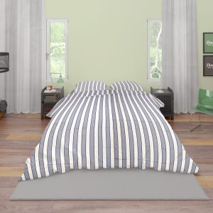 ΣΕΝΤΟΝΙΑ ΒΑΜΒΑΚΟΣΑΤΕΝ ΣΕΤ 3 τεμ. Navy 158 160Χ240 Cotton 100% - Image 1
