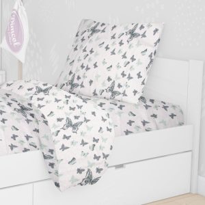 ΜΑΞΙΛΑΡΟΘΗΚΗ ΕΜΠΡΙΜΕ kids Butterfly 57 50X70 Green Cotton 100% - Image 1