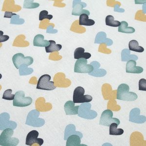 ΠΑΝΑ ΧΑΣΕΣ bebe Hearts 11 80X80 Grey-Green Cotton 100% - Image 1