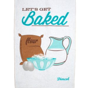ΠΕΤΣΕΤΑ ΚΟΥΖΙΝΑΣ Baked 07 40Χ60 White ΜΕ ΚΡΟΣΣΙ Βαμβ. - Image 1