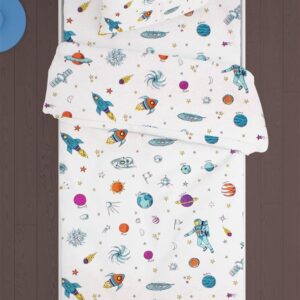 ΣΕΝΤΟΝΙΑ ΕΜΠΡΙΜΕ ΣΕΤ 3 τεμ kids Space 188 160X240 White Cotton 100% - Image 1