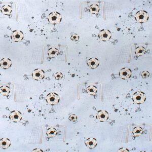 ΣΕΝΤΟΝΑΚΙ ΛΙΚΝΟΥ bebe Football 521 80X110 Sky Blue 100% Cotton