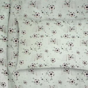 ΜΑΞΙΛΑΡΟΘΗΚΗ ΕΜΠΡΙΜΕ bebe Football 522 35X45 Mint 100% Cotton - Image 1