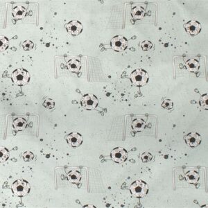 ΣΕΝΤΟΝΑΚΙ ΛΙΚΝΟΥ bebe Football 522 80X110 Mint Cotton 100% - Image 1