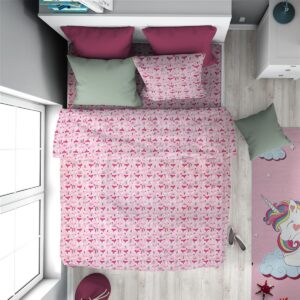 ΠΑΠΛΩΜΑΤΟΘΗΚΗ ΕΜΠΡΙΜΕ kids Fox 525 160X240 Pink 100% Cotton