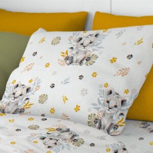 ΜΑΞΙΛΑΡΟΘΗΚΗ ΕΜΠΡΙΜΕ kids Lion Cub 531 50X70 Grey 100% Cotton