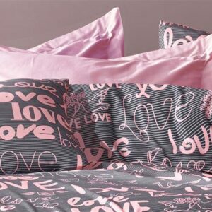 ΜΑΞΙΛΑΡΟΘΗΚΗ ΕΜΠΡΙΜΕ Αγάπη 299 50X70 Grey-Lila 70/30 Cott/Pol