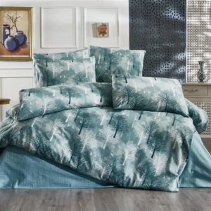 ΠΑΠΛΩΜΑ ΕΜΠΡΙΜΕ Forest 313 160X240 Petrol 70/30 Cott/Pol