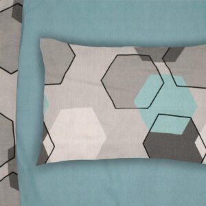 ΜΑΞΙΛΑΡΟΘΗΚΗ ΕΜΠΡΙΜΕ Hexagon 395 50X70 Grey 70/30 Cott/Pol - Image 1