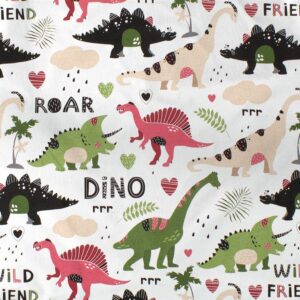 ΠΑΝΑ ΧΑΣΕ bebe Dinosaur 518 80X80 Multi-Colour 100% Cotton - Image 1