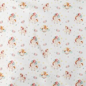 ΣΕΝΤΟΝΑΚΙ ΛΙΚΝΟΥ bebe Unicorn 209 80X110 White-Salmon Cotton 100% - Image 1