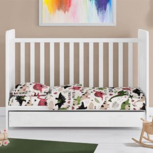 ΣΕΝΤΟΝΙΑ ΕΜΠΡΙΜΕ ΣΕΤ 3 τεμ bebe Dinosaur 518 120X160 Multi-Colour 100% Cotton - Image 1