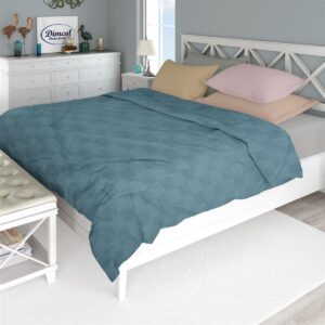 ΚΟΥΒΕΡΤΑ ΠΙΚΕ Μονόχρωμη 165X250 Πετρόλ 100% Cotton - Image 1