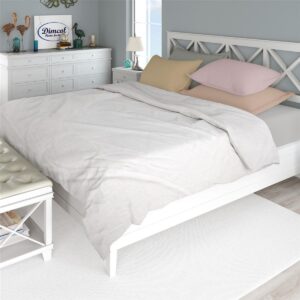 ΚΟΥΒΕΡΤΑ ΠΙΚΕ Μονόχρωμη 165X250 Λευκό 100% Cotton - Image 1