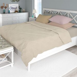 ΚΟΥΒΕΡΤΑ ΠΙΚΕ Μονόχρωμη 165X250 Έλεφαντ 100% Cotton - Image 1