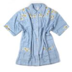 ΜΠΟΥΡΝΟΥΖΙ MINI Γυναικείο με γιακά Sky Blue XL 500 gsm 100% Cotton