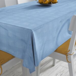 ΑΝΕΞΙΤΗΛΟ ΤΡΑΠΕΖΟΜΑΝΤΗΛΟ Νηματοβαφή Sky Blue 140X200 100% Cotton - Image 1