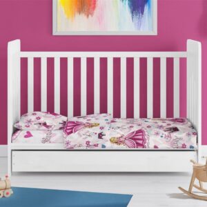 ΣΕΝΤΟΝΙΑ ΕΜΠΡΙΜΕ ΣΕΤ 3 τεμ bebe Princess 390 120X160 Pink 70/30 Cott/Pol - Image 1