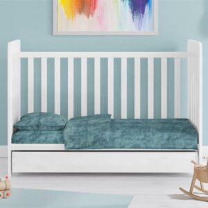 ΣΕΝΤΟΝΙΑ Σετ 3 τεμ bebe Premium Shadow 616 120X160 Petrol 100% Cotton - Image 1