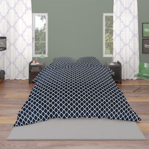 ΠΑΠΛΩΜΑ ΕΜΠΡΙΜΕ Windows 175 220X240 Dark blue-White Cotton 100%