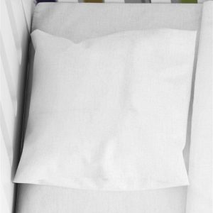 ΜΑΞΙΛΑΡΟΘΗΚΗ bebe Solid 491 35X45 White Cotton 100% - Image 1