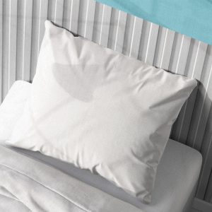 ΜΑΞΙΛΑΡΟΘΗΚΗ Solid 491 50X70 White Cotton 100% - Image 1