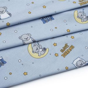 ΣΕΝΤΟΝΑΚΙ ΛΙΚΝΟΥ bebe Sweet Dreams 551 80X110 Sky Blue 100% Cotton - Image 1