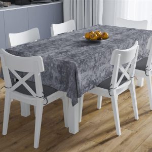 ΑΛΕΚΙΑΣΤΟ ΣΕΤ 2 τεμ (ΤΡΑΠ/ΛΟ 140X140 & ΤΡΑΒΕΡΣΑ 40X140) Panama Shadow Dark Grey 70/30 Cott/Pol - Image 1