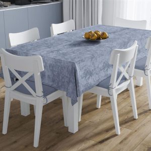 ΑΛΕΚΙΑΣΤΟ ΣΕΤ 2 τεμ (ΤΡΑΠ/ΛΟ 140X220 & ΤΡΑΒΕΡΣΑ 40X220) Panama Shadow Sky Blue 70/30 Cott/Pol - Image 1