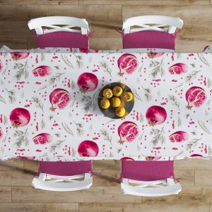 ΚΑΡΕ ΑΛΕΚΙΑΣΤΟ 90X90 Pomegranate 458 White Cott/Pol 70/30 - Image 1