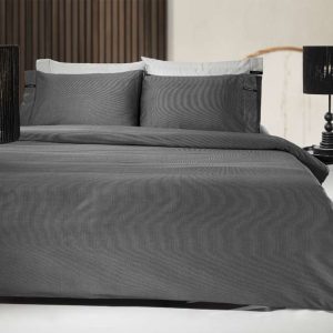 Σεντόνι Minimal Black & White με Λάστιχο