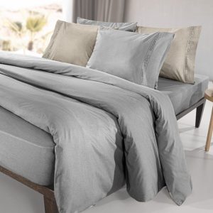 Παπλωματοθήκη Easy Iron Color Plus Silver 165x225