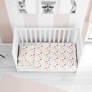 ΠΑΠΛΩΜΑ ΕΜΠΡΙΜΕ bebe Butterfly 49 120X160 Rotary Print Flannel cotton 100%
