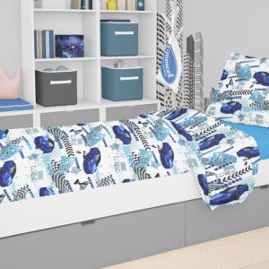 ΠΑΠΛΩΜΑ ΕΜΠΡΙΜΕ kids Speed Racer 291 160X240 Blue Cott/Pol 70/30
