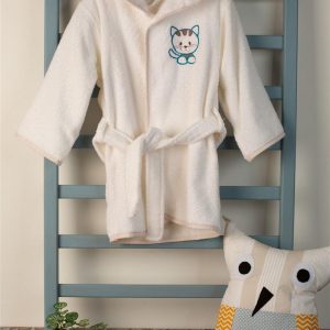 ΜΠΟΥΡΝΟΥΖΙ Με Κέντημα bebe Kitty 137 SIZE:04 Λευκό 100% Cotton - Image 1