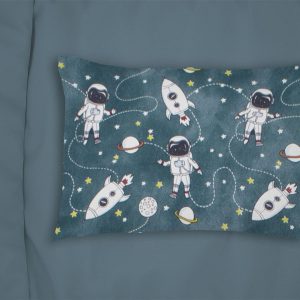 ΜΑΞΙΛΑΡΟΘΗΚΗ ΕΜΠΡΙΜΕ bebe Galaxy Travel 91 35X45 Petrol 100% Cotton Flannel - Image 1