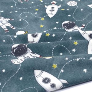 ΣΕΝΤΟΝΑΚΙ ΛΙΚΝΟΥ bebe Galaxy Travel 91 80X110 Petrol 100% Cotton Flannel - Image 1