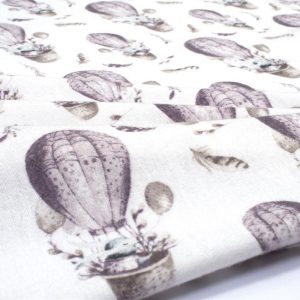 ΣΕΝΤΟΝΑΚΙ ΛΙΚΝΟΥ bebe Hot Air Balloon 78 80X110 Lilac 100% Cotton Flannel - Image 1