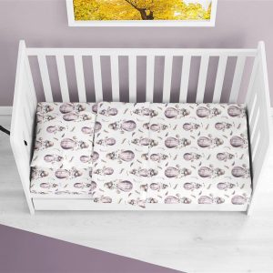 ΣΕΝΤΟΝΙΑ ΕΜΠΡΙΜΕ ΣΕΤ 3 τεμ bebe Hot Air Balloon 78 120X160 Lilac 100% Cotton Flannel - Image 1