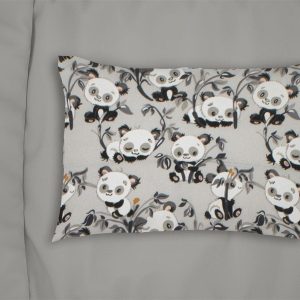ΜΑΞΙΛΑΡΟΘΗΚΗ ΕΜΠΡΙΜΕ bebe Panda Bear 96 35X45 Grey 100% Cotton Flannel - Image 1