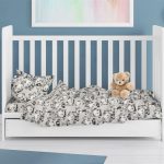 ΠΑΠΛΩΜΑΤΟΘΗΚΗ ΕΜΠΡΙΜΕ bebe Panda Bear 96 120X160 Grey 100% Cotton Flannel